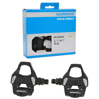 บันไดเสือหมอบ Shimano PD-RS500 SPD-SL Pedals พร้อมคลีทสีเหลือง มีกล่อง สินค้าบริษัท100%