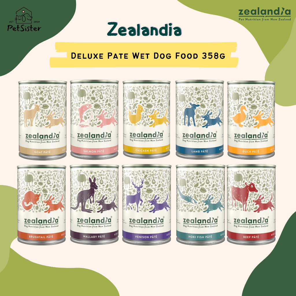🐶Zealandia Deluxe Pate Wet Dog Food 385g อาหารเปียกสุนัขเกรดพรีเมี่ยม x Petsister