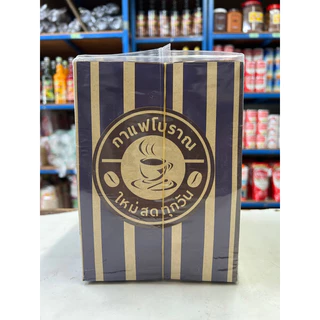 ถุงกาแฟโบราณ พิมพ์ลายเส้นตั้ง 100 ใบ มี 6 สี ให้เลือก