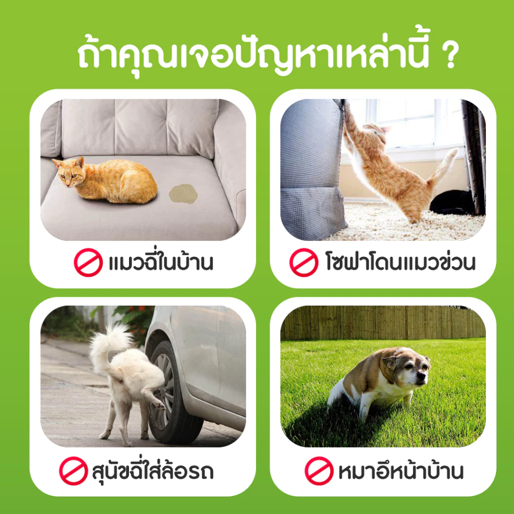 สเปรย์ไล่แมว-หมา เจลไล่สัตว์ ไล่ฉี่ ใช้ในบ้านและสวน thumbnail 3