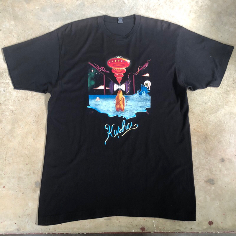 vtg.T-Shirt เสื้อวง KESHA RAINBOW TOUR 2017 MADE IN MEXICO Sz.XL 100% COTTON