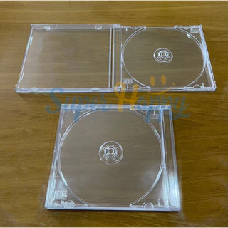 กล่องใส่แผ่นCDและDVDสีใส (แบบตกแตก) SET 5/10แผ่น รุ่นหนา 1 CM