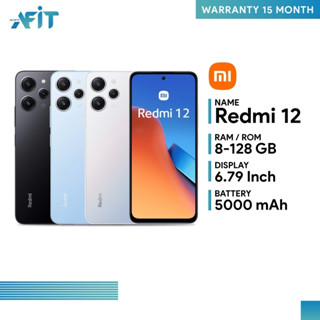 Xiaomi Redmi 12 (8+128GB) หน้าจอ 6.79 นิ้ว ความละเอียด FHD+ อัตรา Refresh Rate สูงสุด 90Hz Il ประกันศูนย์ไทย 15 เดือน