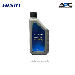 น้ำมันเบรก AISIN Brake Fluid DOT-3 FULLY SYNTHETIC BRAKE FLUID 0.5L BFSD3500G