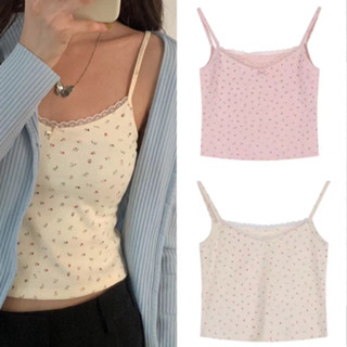 พร้อมส่งจากไทย🌸เสื้อกล้ามเซ็กซี่รัดรูปสายหวานสวย ใส่สบาย ผ้านิ่มยืดหยุ่น หลายสี สไตล์เกาหลี สําหรับผู้หญิง