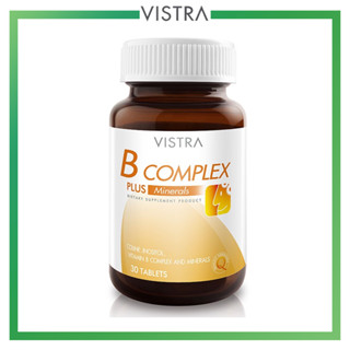 VISTRA B Complex Plus Minerals วิสทร้า บี คอมเพล็กซ์ พลัส มิเนอรัล 30 เม็ด