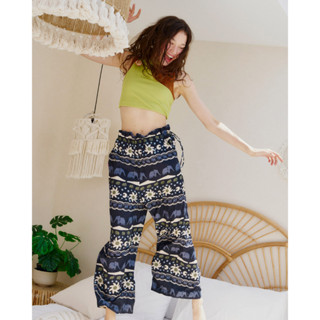 SUE - Phant Phant Drawstring Pants - กางเกงลายช้าง