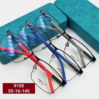 กรอบแว่นตา KELLY 9105 Eyewear ทรงเต็มกรอบ ขาสปริง