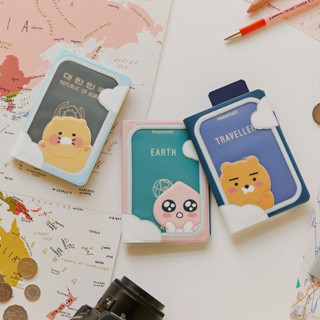 Kakao friends passport cover case ryan apeach choonsik