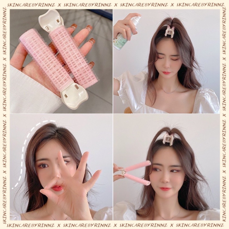 สั่งในไลฟ์ลด50% โรลยกโคนผม หนีบหน้าม้า ม้วนผม (แพ็ค 2 ชิ้น)
