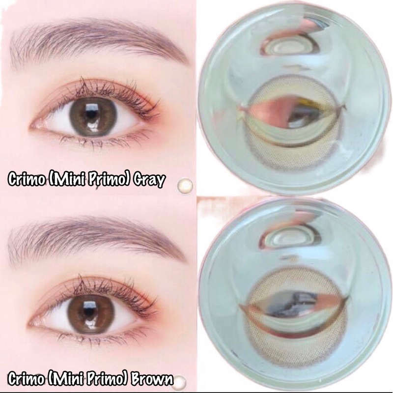 คอนแทคเลนส์ รุ่น Crimo (Mini Primo) สี Brown / Gray - Gaezz Secret ขนาดมินิ มีสายตาถึง -10.00 - รูปที่ 7