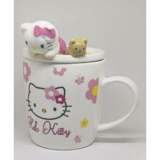 Hello Kitty Mug With Lid (Sanrio License)