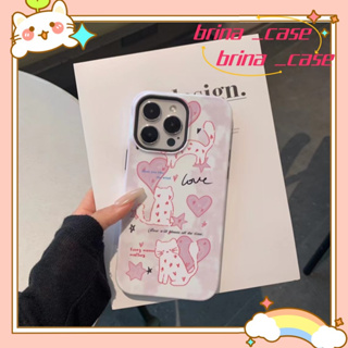 ❤️ส่งของขวัญ❤️ เคสไอโฟน 11 12 13 14 Pro Max รูปหัวใจ แมว แฟชั่น ความนิยม สาวน่ารักหัวใจ การ์ตูน Case for iPhoneป้องกันกา