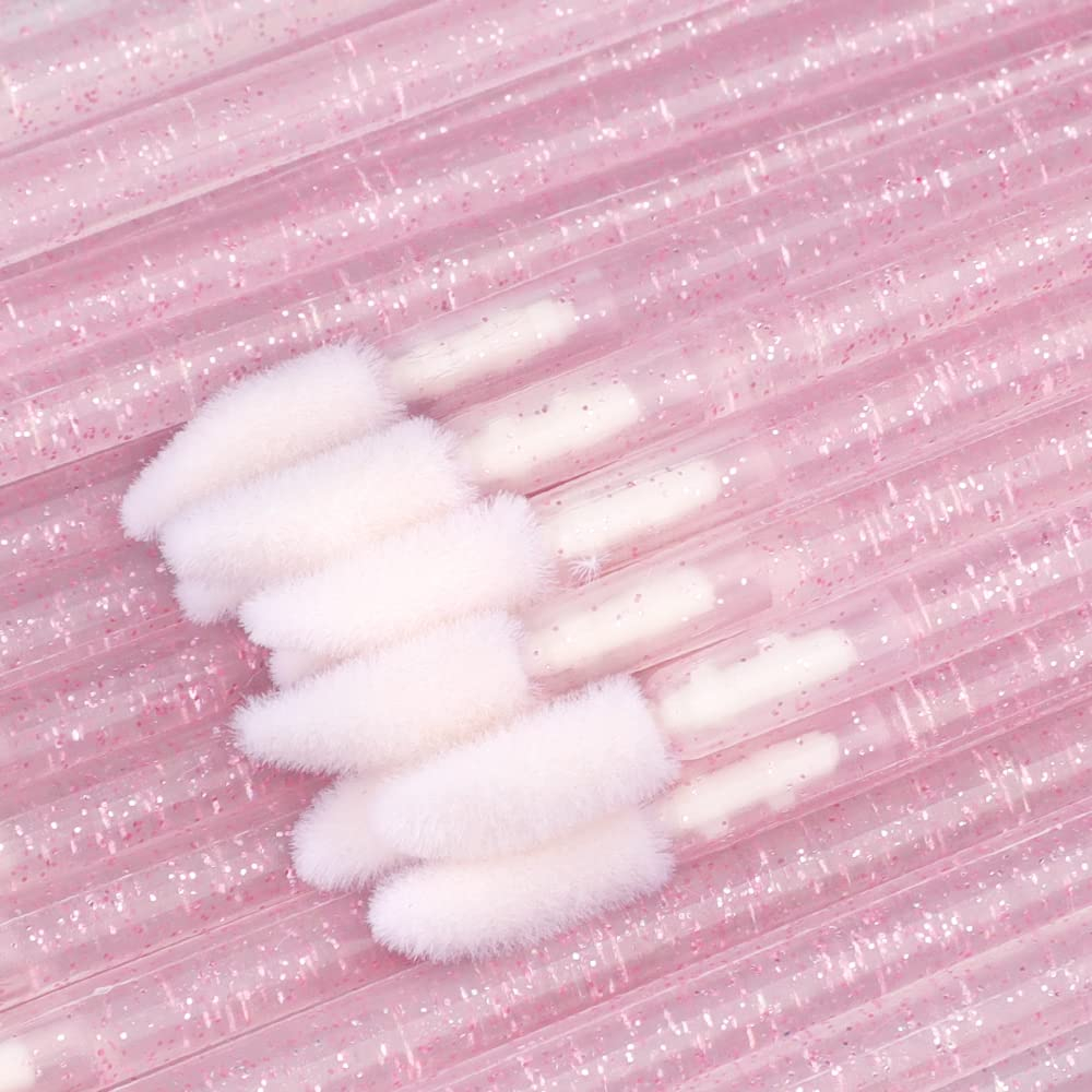 พร้อมส่ง!! Micro Brush แปรงลิฟท์ติ้ง ด้ามกลิสเตอร์ แปรงช่วยเกลี่ยสำหรับงานลิฟติ้ง ขนตา แปรงสีคิ้ว แปรงทาลิป Fiber Brush ราคา ถูกที่สุด ดีลบีเคเค แกลเลอรีภาพที่ 3
