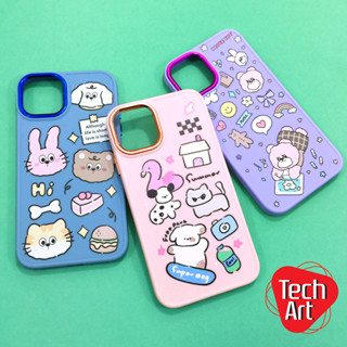 Samsung A04 A12 A14 A31 A50 A54 S23Ultraเคสนิ่ม TPU กันเลนส์กล้องเงา ด้านหลังพิมพ์ลายการ์ตูนน่ารัก