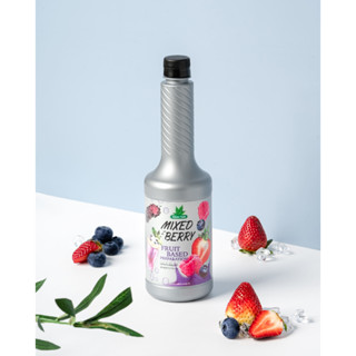 Nature Taste Mixed Berry Puree น้ำผลไม้เข้มข้นฟรุตเบสพรีเพอเรชั่น เพียวเร่ รสมิกซ์เบอรี่ ตราเนเจอร์เทส ขนาด 750 ml.