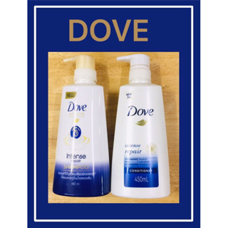 โดฟ DOVE โดฟแชมพู/ครีมนวดบำรุผม 480/450 มล.