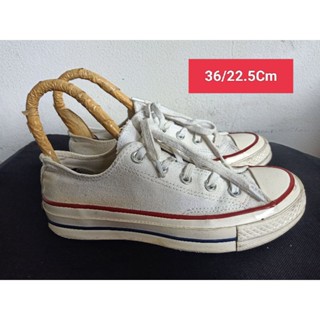 Converse Size 36 ยาว 22.5 Cm  รองเท้ามือสอง ผู้หญิง เท้าเล็ก  ผ้าใบ สวม แฟชั่น ลำลอง เที่ยว