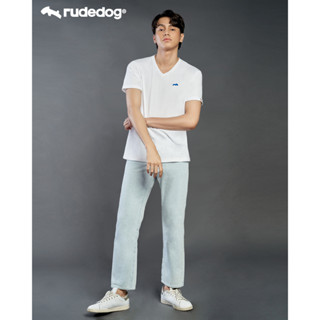 Rudedog เสื้อยืดแขนสั้นคอวี ทรงผู้ชาย รุ่น V-CLASS  สินค้าลิขสิทธิ์แท้