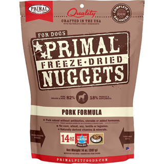 อาหารสุนัข Primal Freeze-Dried Nuggets สูตร Pork ขนาด 397 g