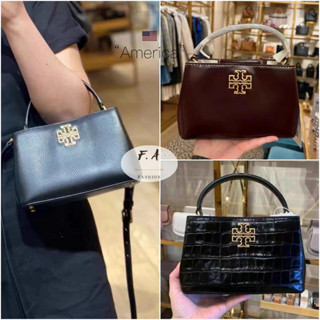 U.S OUTLET ว่าแท้100% tory Burch  แท้  Britten micro satchel กระเป๋าสะพายผู้หญิง 048