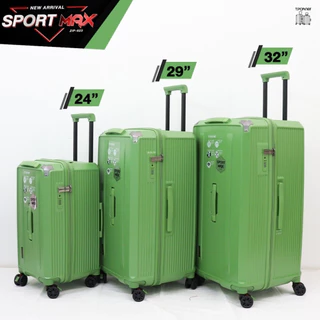 (ประกัน3ปี) Tpartner แท้ Sport max กระเป๋าเดินทางล้อลาก ทรงถัง ล้อสปริงกันกระเแทก มุมอลู ทนแตก TSA