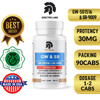 SPECTRE LABS Performance Stack GW-501516 &amp; SR-9009 - 90 Capsules SARMs