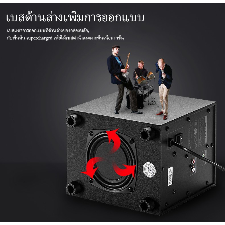 Microlabรุ่น M100BT ลำโพงบลูทู ธ , ลำโพงเบสหนัก ๆ , ลำโพง 2.1, ซับวูฟเฟอร์, ,สามารถเชื่อมต่อกับทีวี / คอมพิวเตอร์ / โทรศ