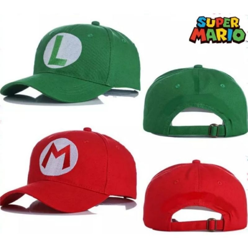 ( พร้อมส่ง ) หมวกมาริโอ้ ลุยจิ หมวกกันแดด ปาร์ตี้ คอสเพลย์ ของขวัญ น่ารัก