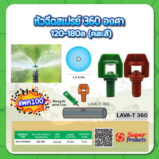 หัวฉีดสเปรย์ หัวฉีดสเปรย์พร้อมฝา PVC 1/2" หัวพ่นสเปรย์ ขนาด 90 องศา , 180 องศา , 360 องศา