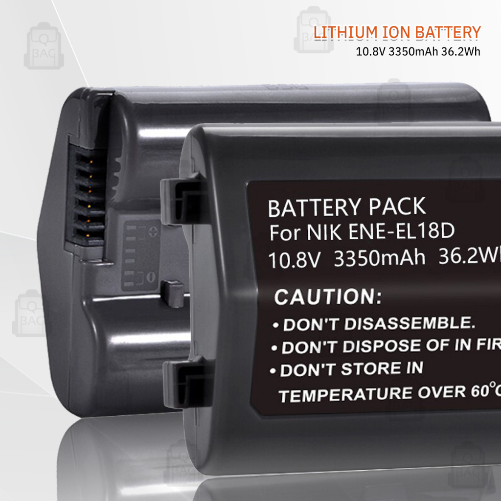 9Gadget - รับประกัน 1ปี - แบตเตอรี่กล้อง Nikon EN-EL18 / EN-El18D 3350mAh แบตเตอรี่ แบตกล้อง แบต เคส กระจก เลนส์ กระเป๋า - Camera Battery Z9 D6 D5 D4 D4S Case Lens Hood Glass