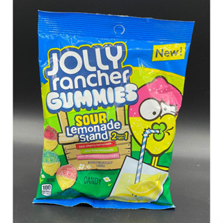 Jolly Rancher Sour Lemonade Stand 2 in 1 Gummies 3.7 oz ขนม usa