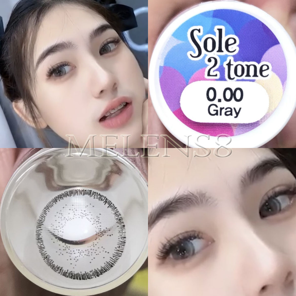 " มีค่าสายตา " ขนาดตาโต คอนแทคเลนส์ :  Sole2tone สวยละมุน สายฝอ