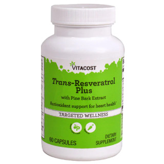 ทรานส์-เรสเวอราทรอล, Vitacost Trans-Resveratrol Plus 60 Capsules