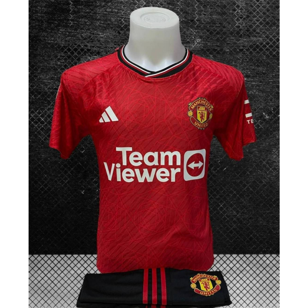 เสื้อแมนยู2023 เสื้อกีฬา ชุดกีฬา ชุดแข่งขัน 2023 ชุดสโมสรนอก(เสื้อ+กางเกง) เสื้อทีมฟุตบอล