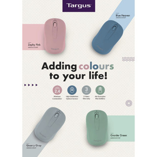 เม้าส์ไร้สาย TARGUS Wireless Optical Mouse Pink&amp;Blue&amp;Gray&amp;Green