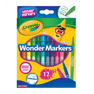 Crayola Wonder Marker Washable สีเมจิกวันเดอร์ไร้สารพิษ 12สี