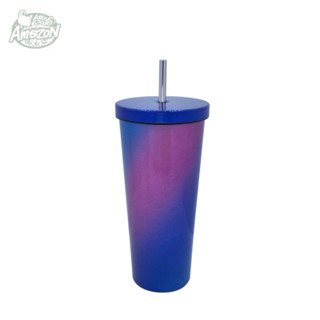 Online Exclusive! Vivid Ombre Tumbler แก้วสเตนเลสเก็บความเย็น สีน้ำเงิน Galaxy Blue