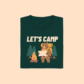 Lets Camp เสื้อยืด T-shirt Unisex Cotton100%