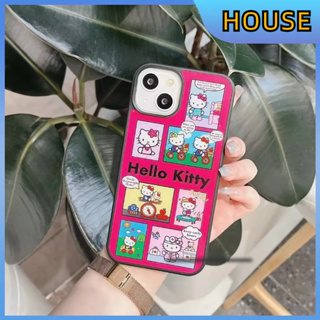 💲คูปองเคลม💲เคสไอโ case for iphone 11 12 คิตตี้น่ารัก เคส 14 13 12 11 pro max ซิลิโคนเหลวป้องกันเต็มรูปแบบ ป้องกันการตก