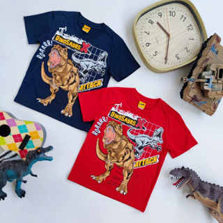 เสื้อยืดเด็ก ลายไดโนเสาร์ ป้ายแท้ Dinosaur X สำหรับเด็กชาย6-12ปี สินค้าพร้อมส่ง MX660359 (S-XL)