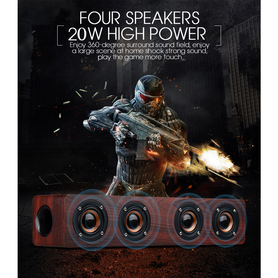 Revolution Hifi Music Wireless Speaker KTS-1108 Good Sound Makes Good Vibes ลำโพงบลูทูธไร้สาย  เสียงทุ้มเบสหนักแน่น