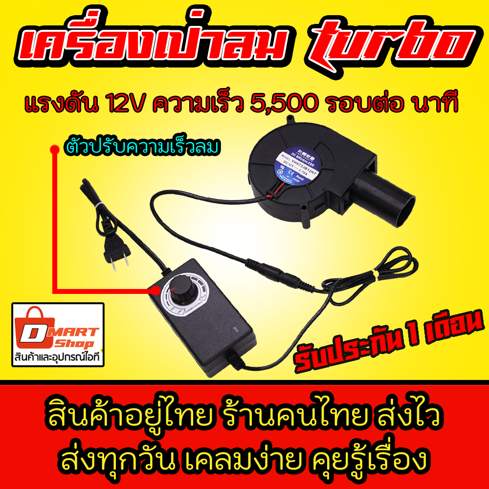 🇹🇭 ร้านไทย ส่งไว มีประกัน โบลเวอร์ เครื่องเป่าลม พกพา ปรับความเเรงได้ มีหลายแบบ Blower พัดลมเทอร์โบ 12V DC ทรงหอยโข่ง