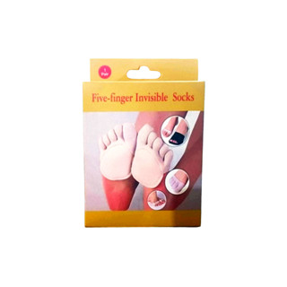 ผ้าสวมหน้าเท้า Finger socks ผ้าสวมเท้า ผ้าสวมนิ้ว ตัวแผ่นรองแมมโมรี่โฟม นุ่มมาก ตัวผ้าสวมแบบห้านิ้ว 1 กล่อง T2483