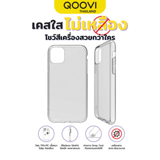 {ขายส่ง} QOOVI เคสใสกันกระแทก เนื้อ TPU ทนทาน