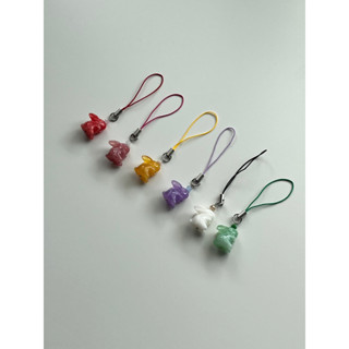 (ondk) Keychain - Full Moon Toki / พวงกุญแจกระต่ายเหม่อมองพระจันทร์เต็มดวงสไตล์เกาหลี