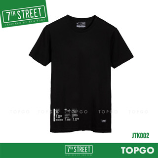 7th Street เสื้อยืด แนวสตรีท รุ่น Ticket (ดำ) JTK002 ของแท้