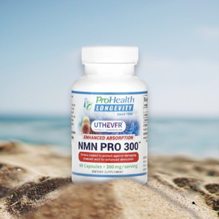 NMN Pro 300 ™ Enhanced Absorption Featuring Uthever® NMN - 60 Capsules by ProHealth Longevity (V.641)