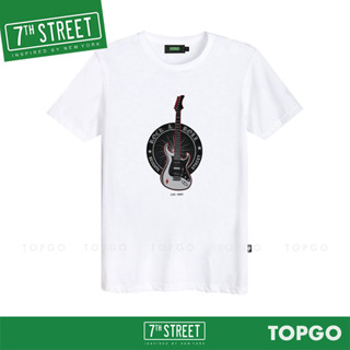 7th Street เสื้อยืด แนวสตรีท รุ่น ROCK N’ ROLL (ขาว) NRN001 ของแท้