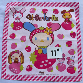 Usahana sanrio ผ้าเช็ดหน้าซานริโอ้